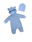 "МоёДитё" комбинезон с ушками голубой КБ160 "Магнолия"